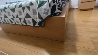 Habitación Matrimonio Ikea. Modelo Malm roble.