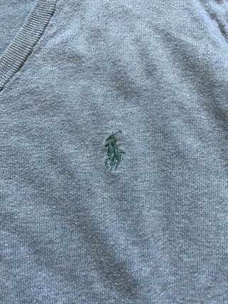 Jersey Polo Ralph Lauren Gris V-Neck