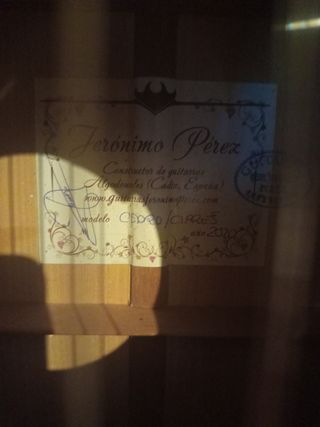 Guitarra Jerónimo Pérez (cedro/ciprés)