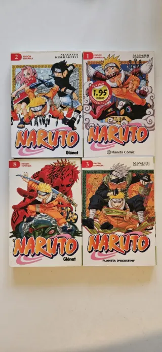 Mangas Naruto 1/2/3/8
