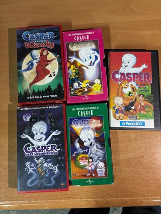 Lote 5 Cintas VHS Casper (Infantil)