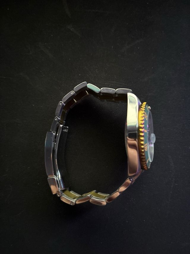 Rolex Reloj Verde y Dorado