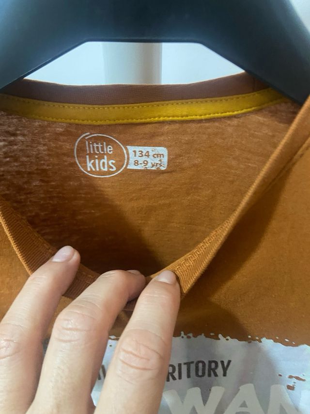 Camiseta manga larga niño 8-9años