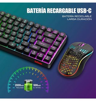 Teclado Inalámbrico +  Ratón Gaming RedThunder K84