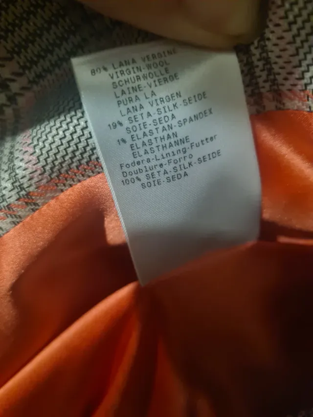 Chaqueta Giorgio Armani Lana Forro Rosa