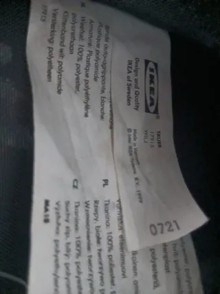 Organizador de tela IKEA negro