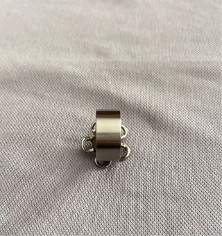Anillo flor azul y plateado Watx