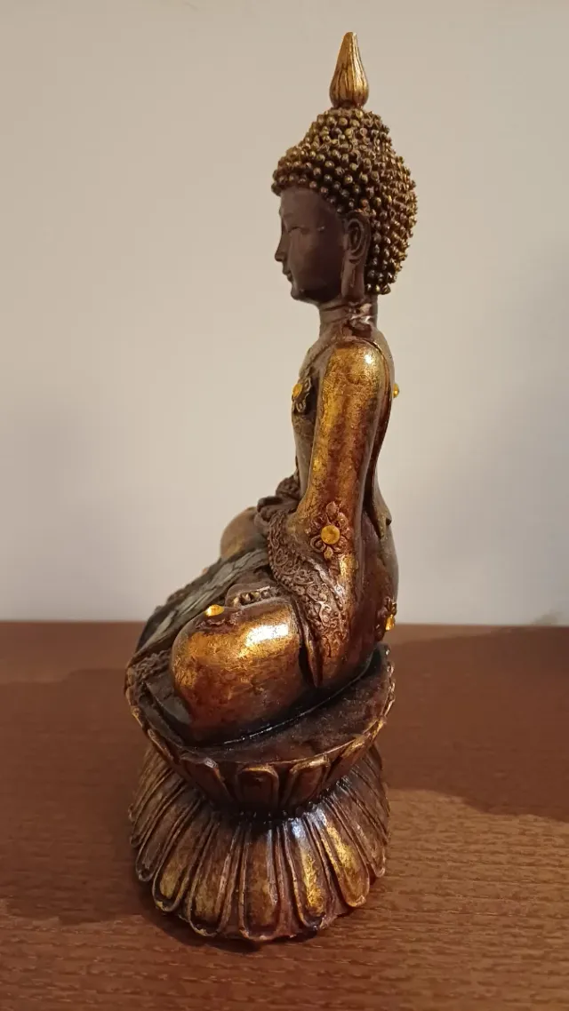 Estatuilla Buda Sentado Dorado
