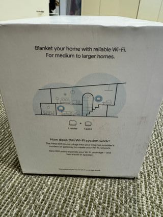 Google Nest Wifi Router y Punto sin usar