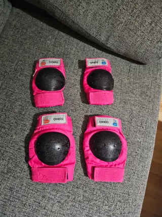 Rodilleras y coderas Oxelo rosas