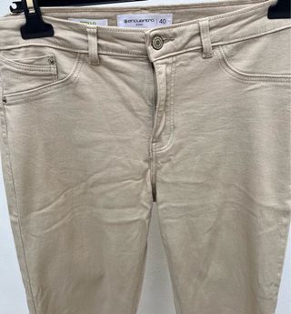 Pantalones Encuentro beige talla 40