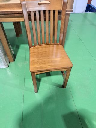 Mesa nogal de comedor de madera de nogal