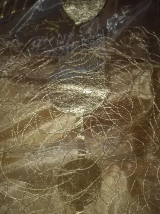 Pannello tenda beige oro