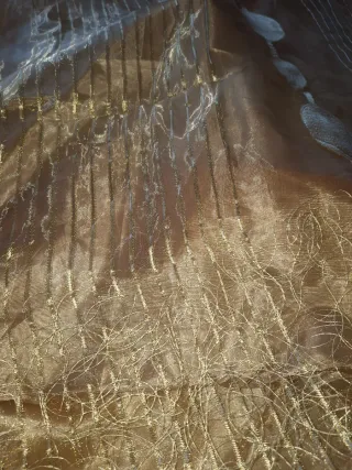 Pannello tenda beige oro