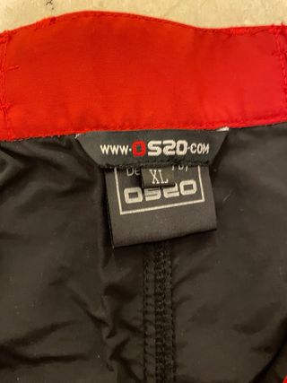 Pantalones Trekking OS20 Rojo y Negro. XL