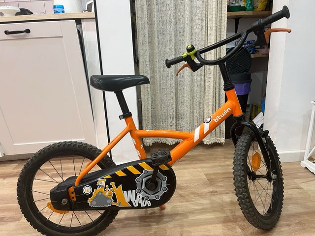 Bicicleta infantil 16 pulgadas naranja