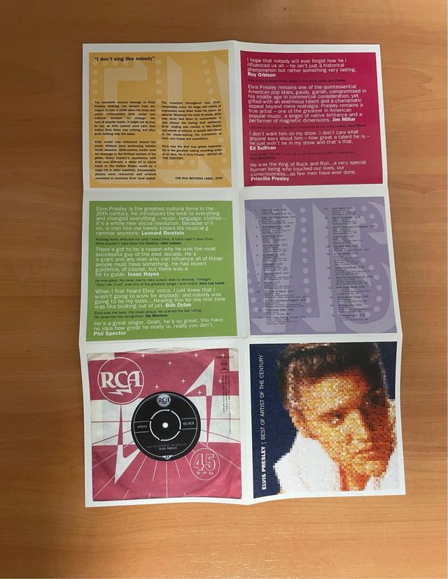 CD Elvis Presley Best of Artist of the Century