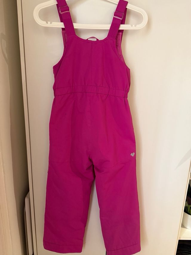 Mono de nieve infantil rosa