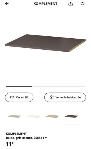 Balda Ikea Gris Mueble Pax