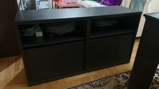 Mueble BESTA IKEA negro/marrón