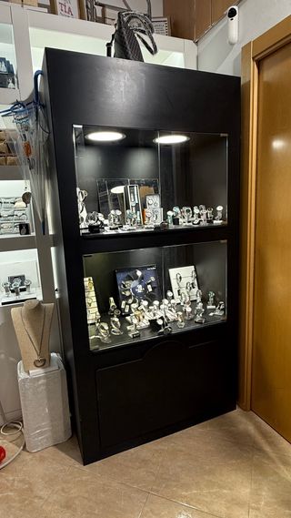 Vitrina expositora con luz LED