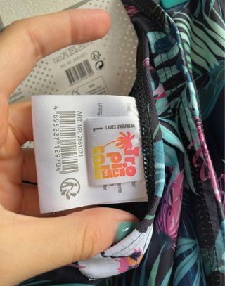 Bikini Mujer Talla L Estampado Tropical