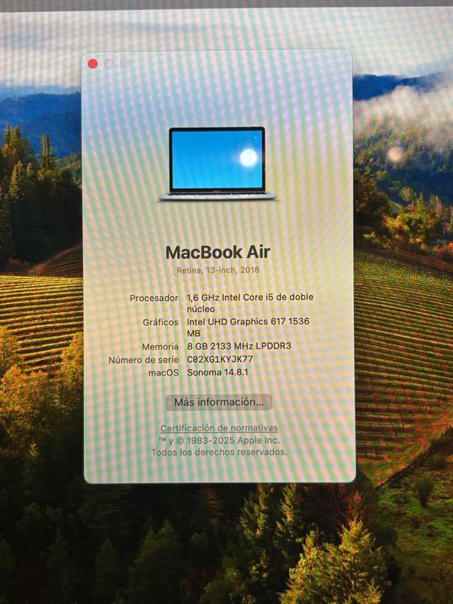 MacBook Air 13 Retina 2018 Gris Espacial