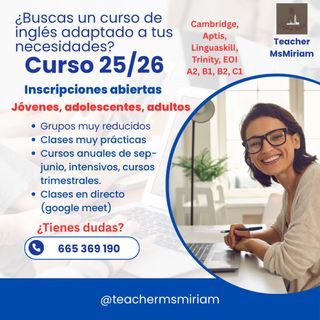 Clases de inglés mensuales y cursos intensivos