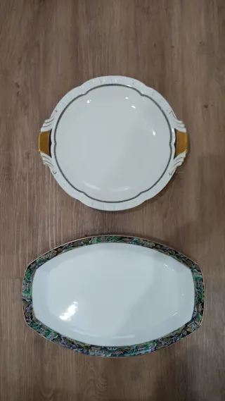 2 Bandejas Cerámica Antiguas