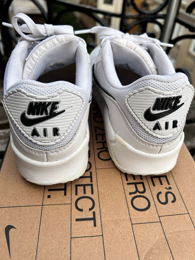 Nike Air Max 90 Mujer Gris y Blanco