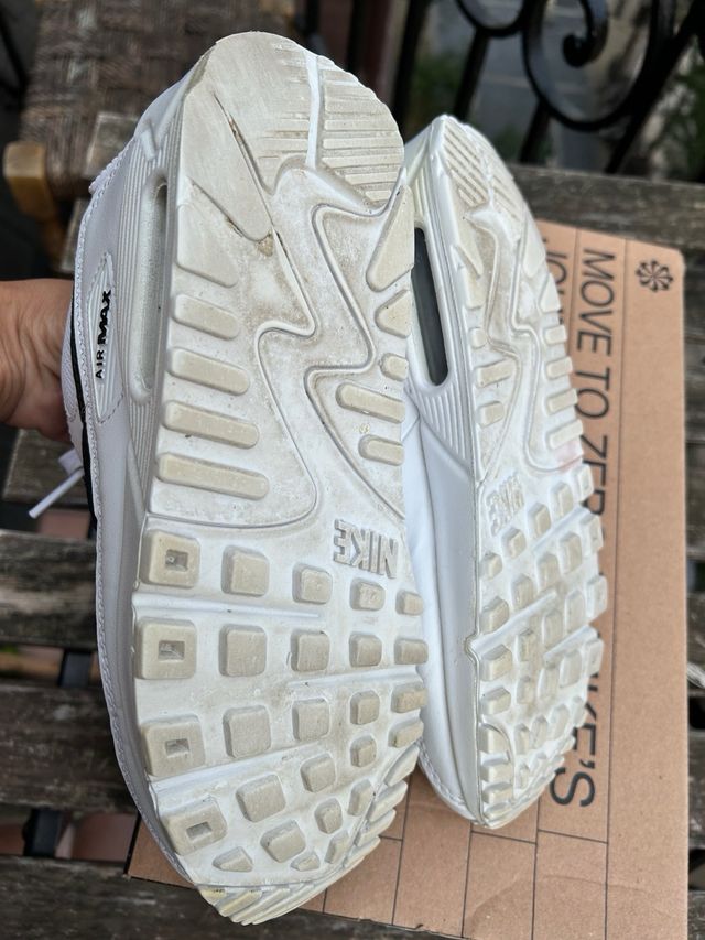 Nike Air Max 90 Mujer Gris y Blanco