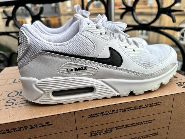 Nike Air Max 90 Mujer Gris y Blanco