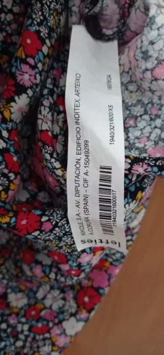 Vestido estampado floral