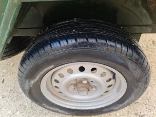 Remolque coche eje 750kg Cajón libre 2X 1,24