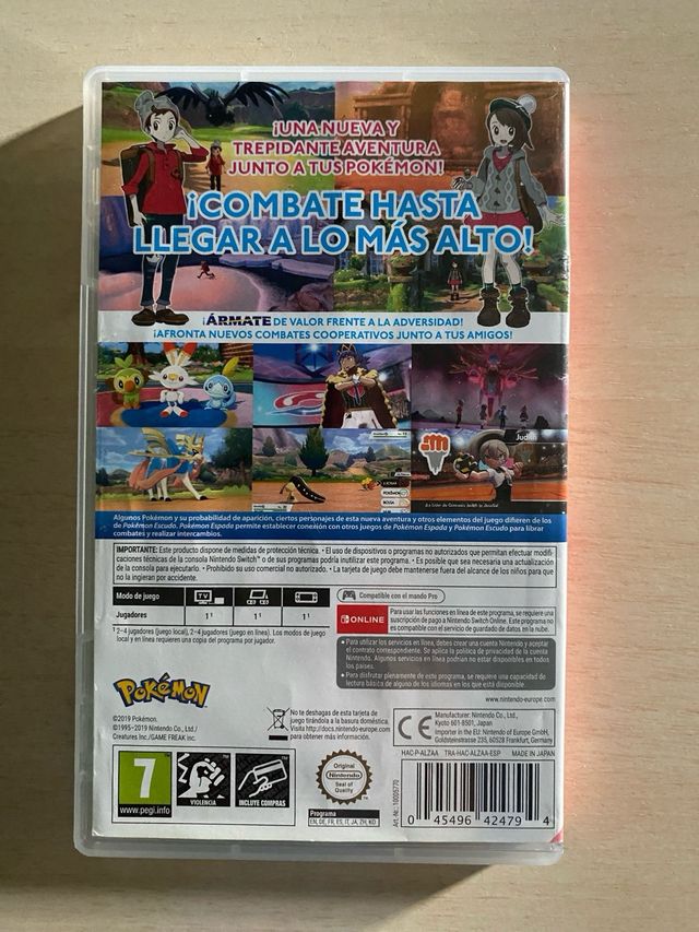 Juego Nintendo Switch Pokémon Espada