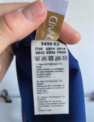 Bikini DAVID azul y multicolor