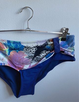 Bikini DAVID azul y multicolor