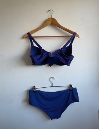 Bikini DAVID azul y multicolor