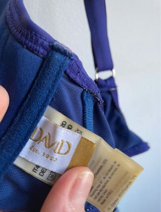 Bikini DAVID azul y multicolor