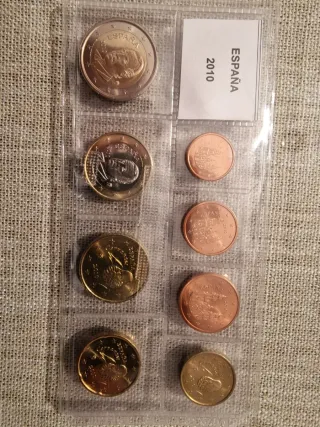 Set Monedas Euro España 2010-2012 Sin Circular
