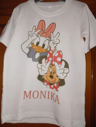 Camiseta Mickey y Minnie Niña Talla 6