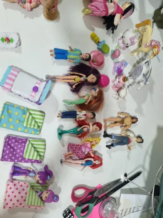 Lote de Muñecas Casa de muñecas