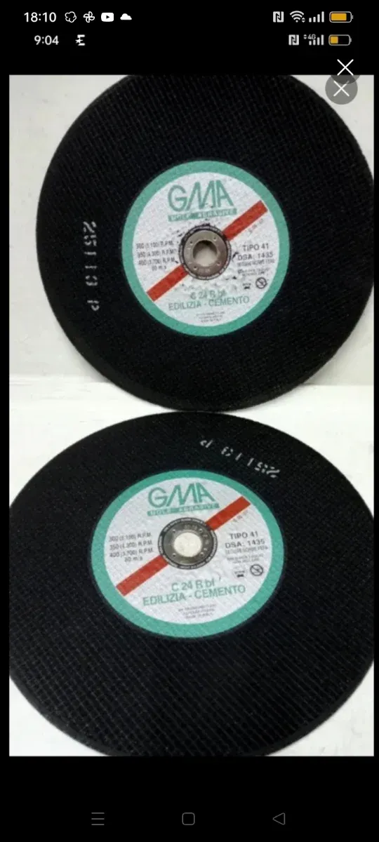 2 discos abrasivos 350mm