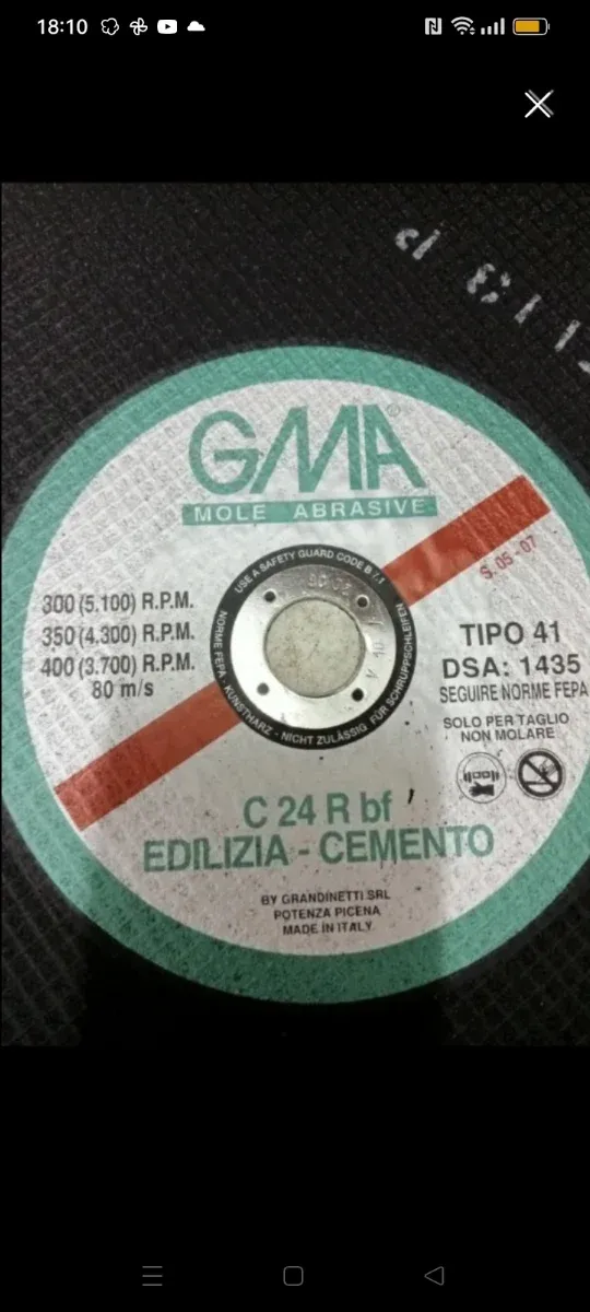 2 discos abrasivos 350mm