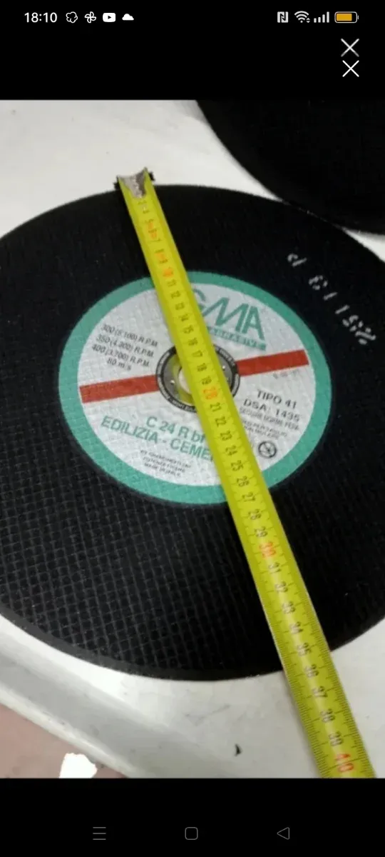 2 discos abrasivos 350mm