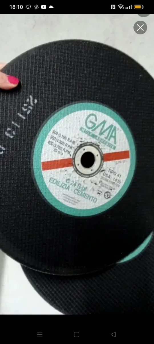 2 discos abrasivos 350mm