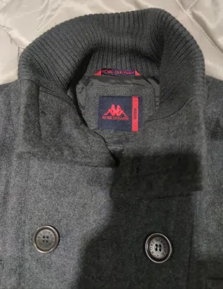 Cappotto doppiopetto Kappa Tg. M Grigio