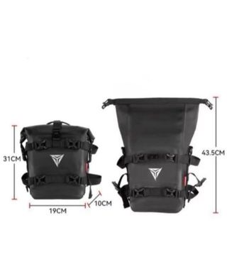 Alforjas Moto Impermeables Negras trail
