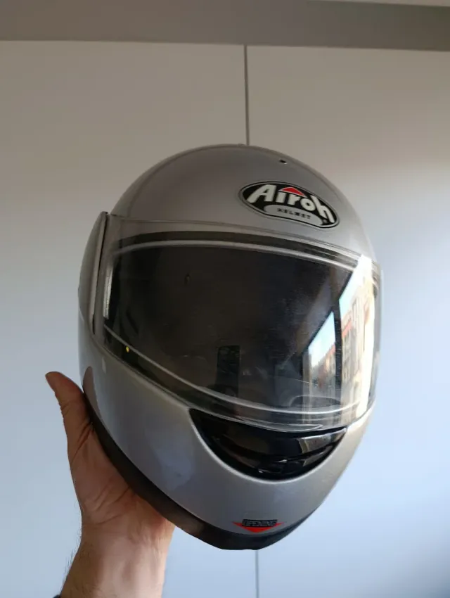 Casco Airoh Plata