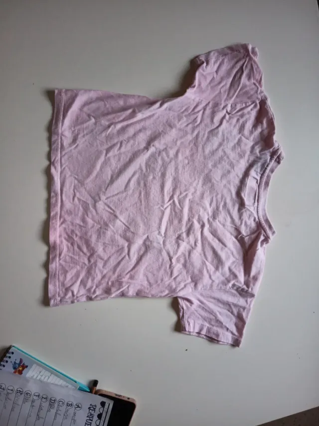 Camiseta Rolling Stones niña rosa 7-8